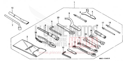 OUTILS VFR800FI1 de 2001